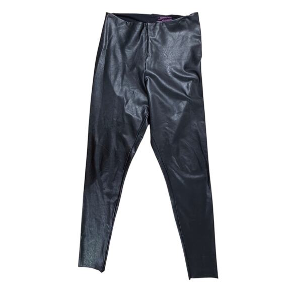 Commando Leggings Women’s Large Perfect Control Faux Vegan Leather Black Classy - Picture 1 of 5